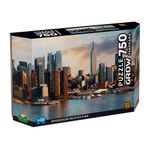 Puzzle-750-Pecas-Panorama-Entardecer-em-Nova-York---Grow