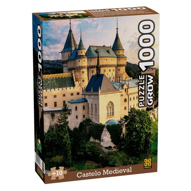Quebra-cabeca-1000-Pecas-Castelo-Medieval-4256---Grow-