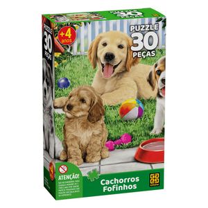 Quebra-cabeça 30 Peças Cachorros Fofinhos - Grow