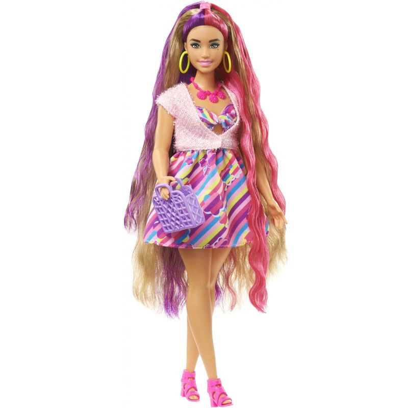 Barbie-Totally-Hair-Vestido-Flores---Mattel