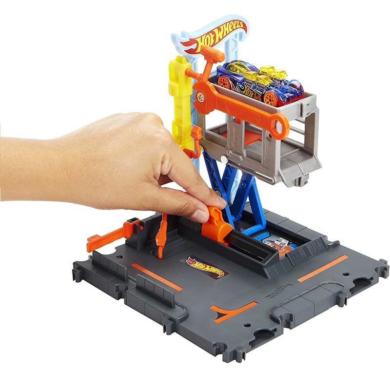 Hot-Wheels-Pista-de-Brinquedo-Oficina-de-Reparacoes---Mattel