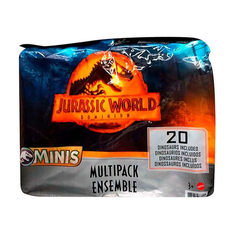Jurassic-World-Dominion-Minis-Conjunto-Multipack-20-Pecas---Mattel