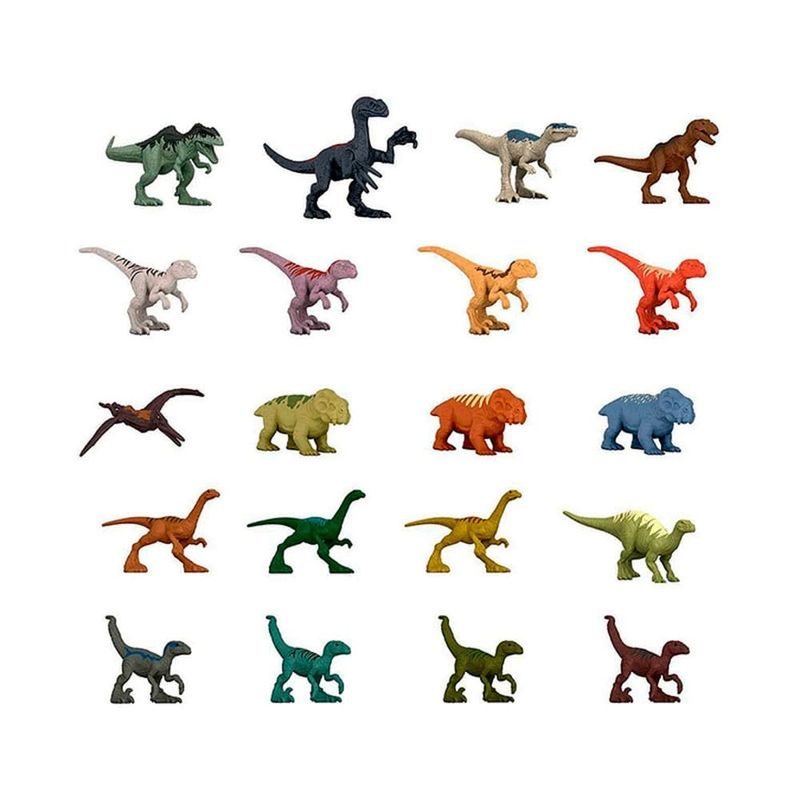 Jurassic-World-Dominion-Minis-Conjunto-Multipack-20-Pecas---Mattel
