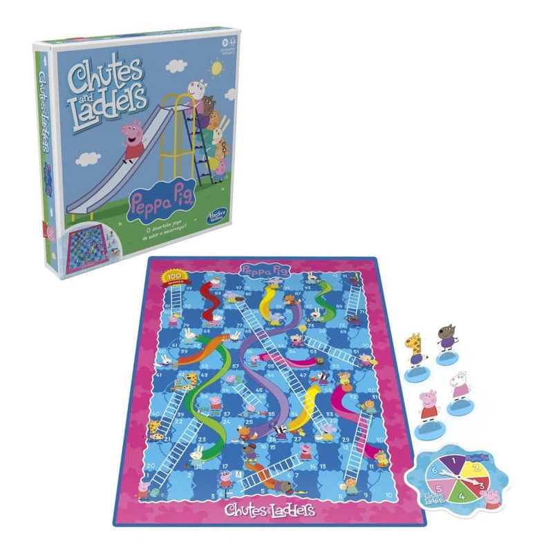 Jogo-de-Tabuleiro-Peppa-Pig-Chutes-and-Ladders---Hasbro