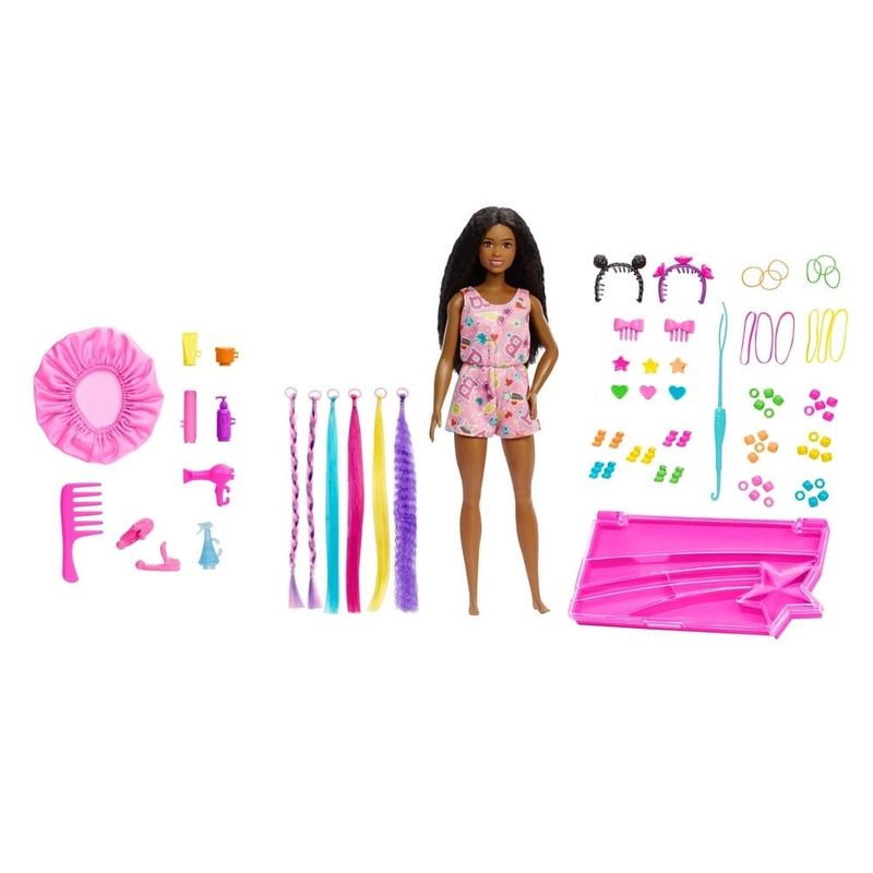 Barbie Hairstylist Gift Set Com Acessórios De Beleza Material Plástico  Indicado Para +3 Anos Rosa Multikids - Br811 Multikids Rosa :  : Brinquedos e Jogos