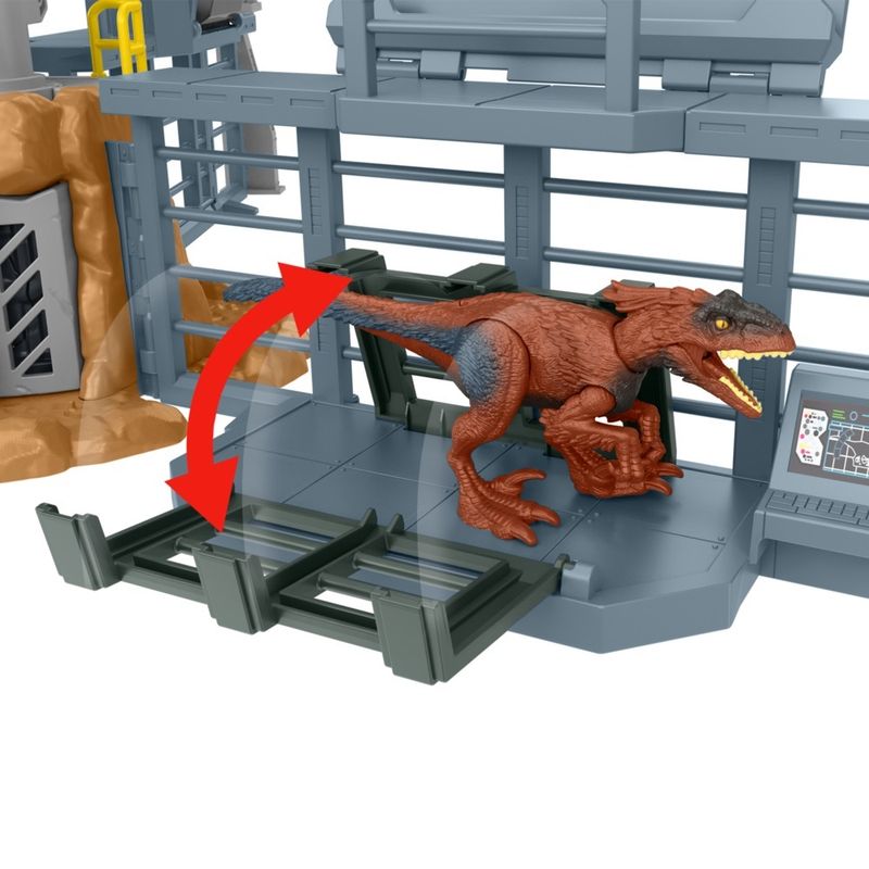 Jurassic-World-Boneco-e-Personagem-Outpost-Chaos-Playset---Mattel