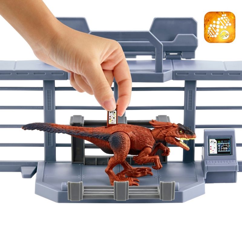 Jurassic-World-Boneco-e-Personagem-Outpost-Chaos-Playset---Mattel