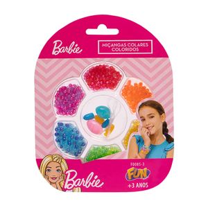 Kit Miçangas Barbie Colares Pérolas - Fun Divirta-se