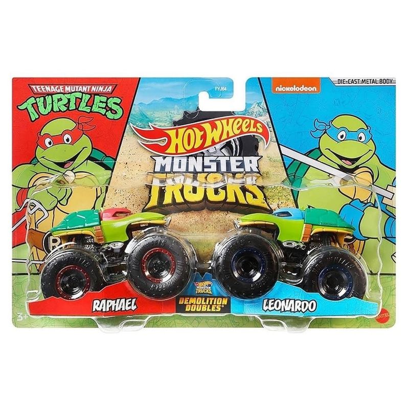 Hot-Wheels-Tartarugas-Ninja-Raphael-e-Leonardo---Mattel