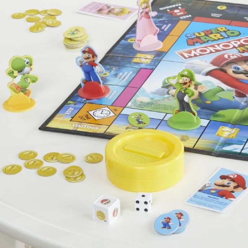 Jogo Monopoly Junior Super Mario Efeitos Sonoros - Hasbro - Loja ToyMania