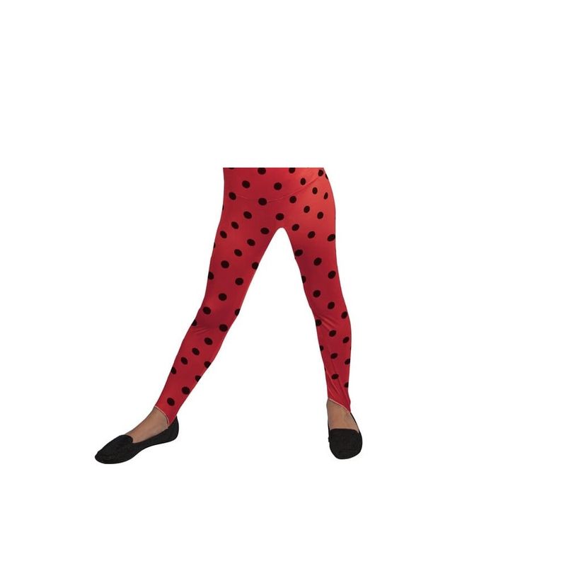 Leggings de Pontos Pretos e Vermelhos de Ladybug