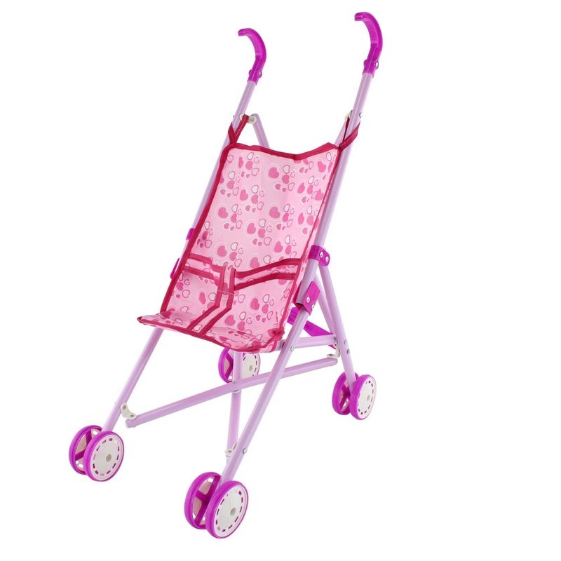 Carrinho-de-Boneca-Dobravel-Coracoes---BBR-Toys