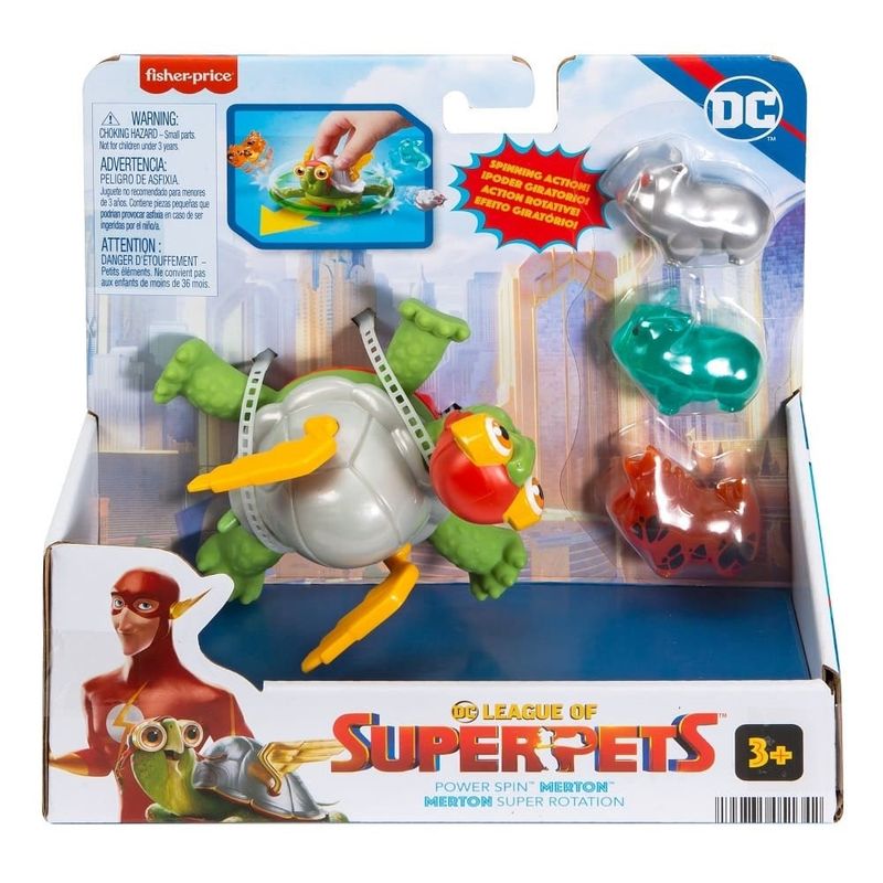 Figura-Super-Pets-DC-Merton-Tartaruga-Giratoria---Mattel