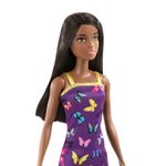 Boneca-Barbie-Basica-Vestido-Roxo-de-Borboletas---Mattel