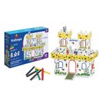 Playset-Castelo-Medieval-3D-para-Colorir---Xalingo