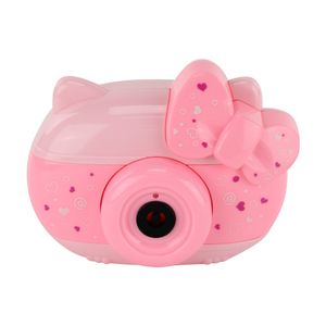Câmera Mágica Lança Bolhas com Luz e Som Rosa - BBR Toys