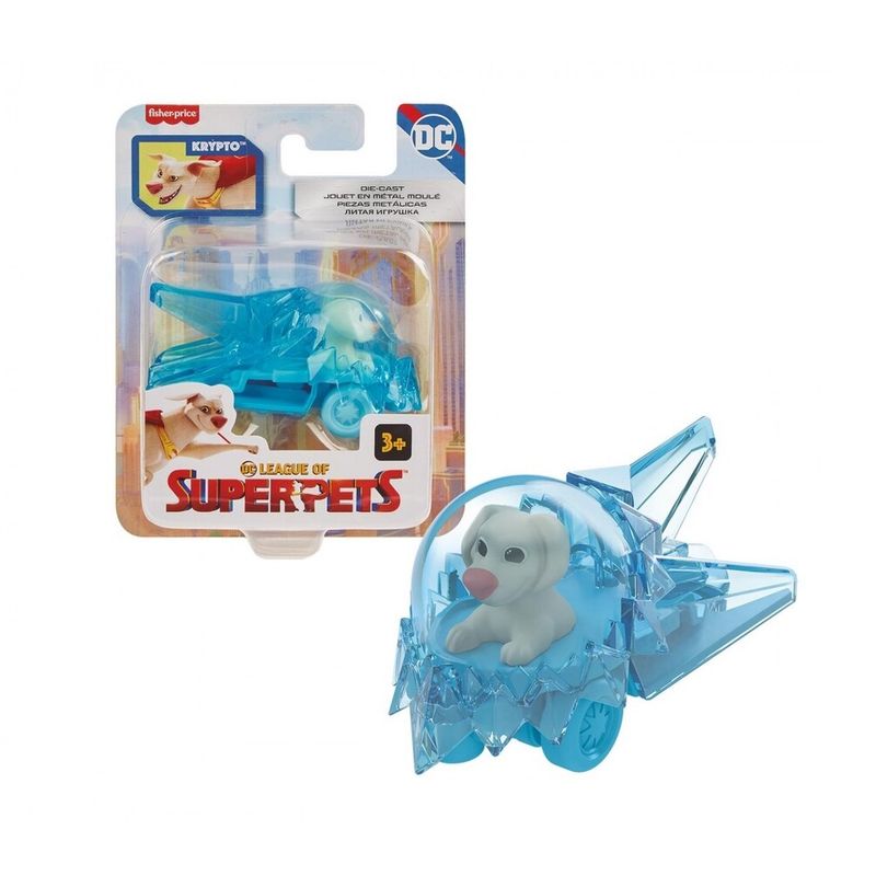 Fisher-Price-DC-Super-Pets-Carrinho-Spaceship-Krypto--Mattel