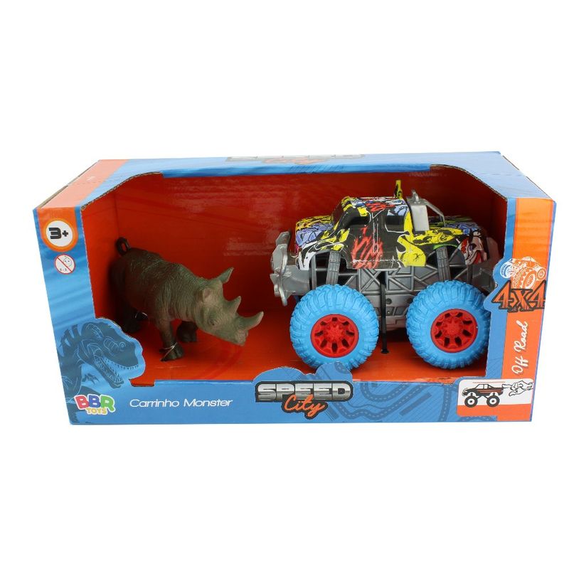 Carrinho-Monster-Truck-Friccao-com-Rinoceronte---BBR-Toys