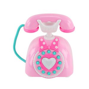 Telefone Musical Infantil com Som e Luzes Rosa - BBR Toys