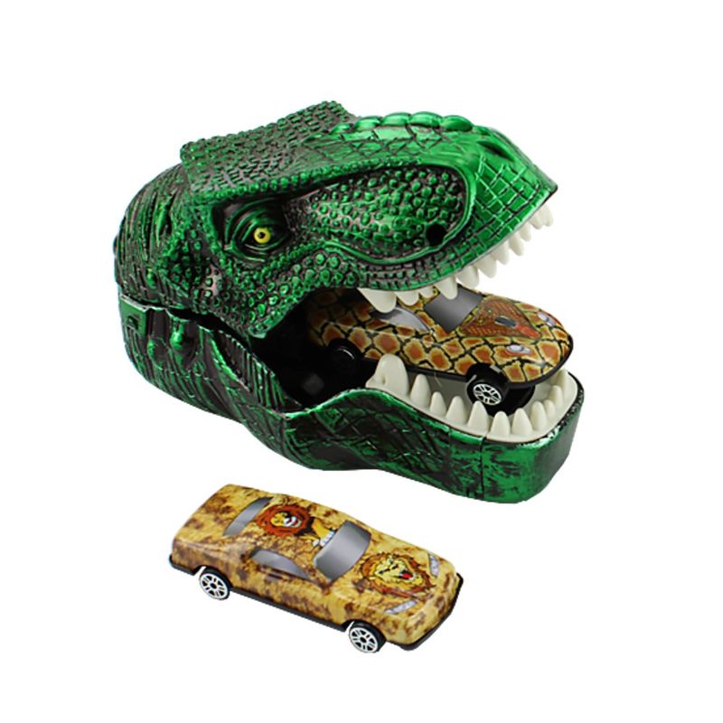 Lancador-de-Carrinhos-Dinossauro-Verde---BBR-Toys