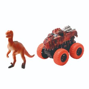 Carrinho Monster Truck Fricção com Velociraptor - BBR Toys