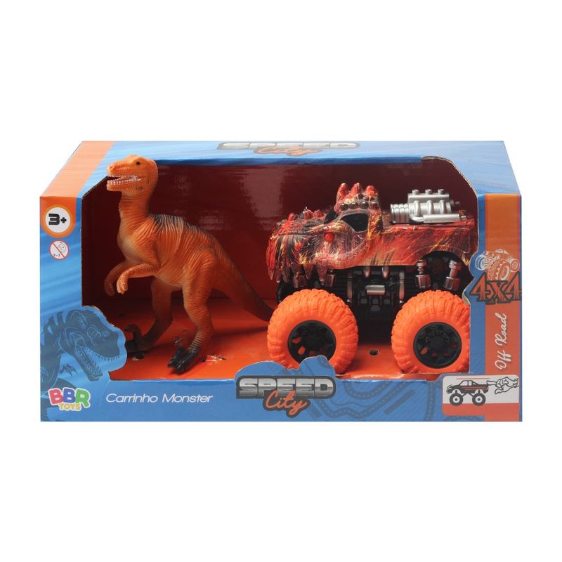 Carrinho-Monster-Truck-Friccao-com-Velociraptor---BBR-Toys