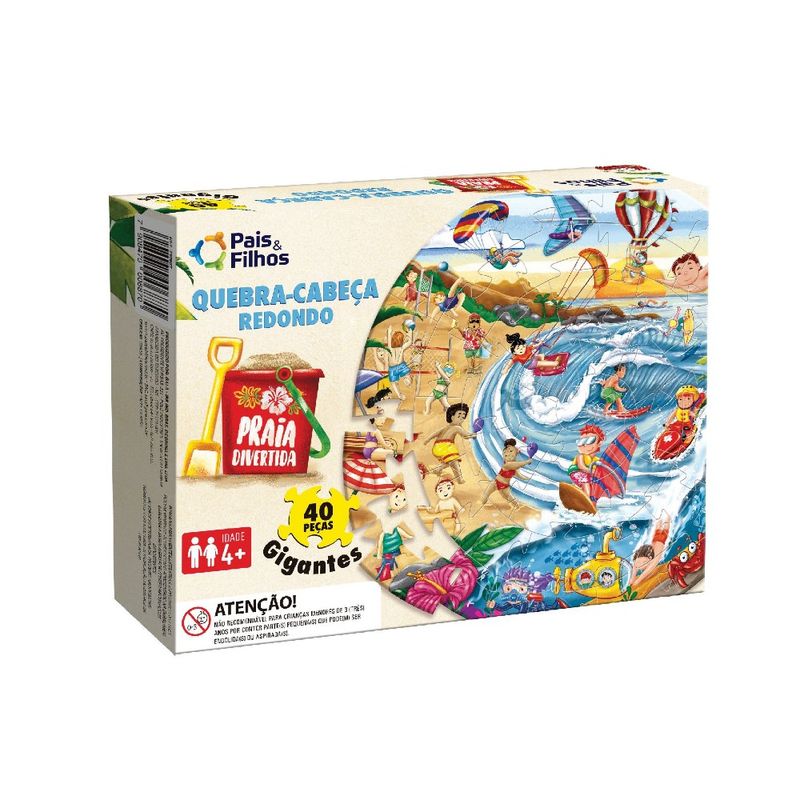 Puzzle-Redondo-40-Pecas-Praia-Divertida---Pais-e-Filhos