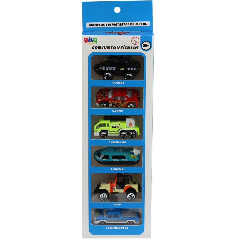Conjunto-Veiculos-Urbanos-com-6-Carrinhos---BBR-Toys