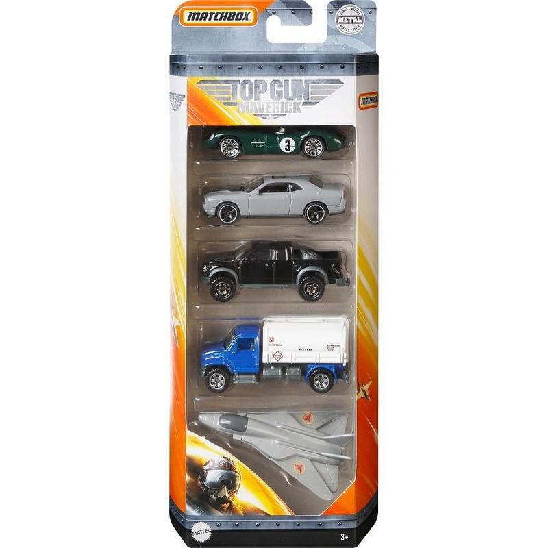 Matchbox-Top-Gun-Maverick-Pack-5-Carrinhos-GPF96---Mattel