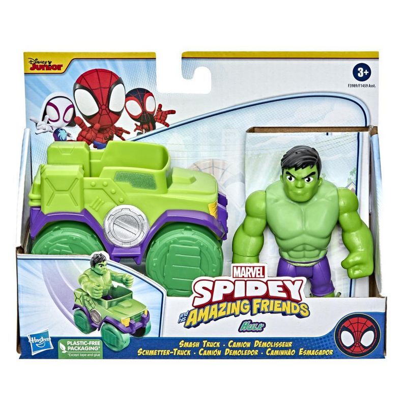 Marvel-Spidey-Amazing-Friends-Smash-Truck-Hulk---Hasbro