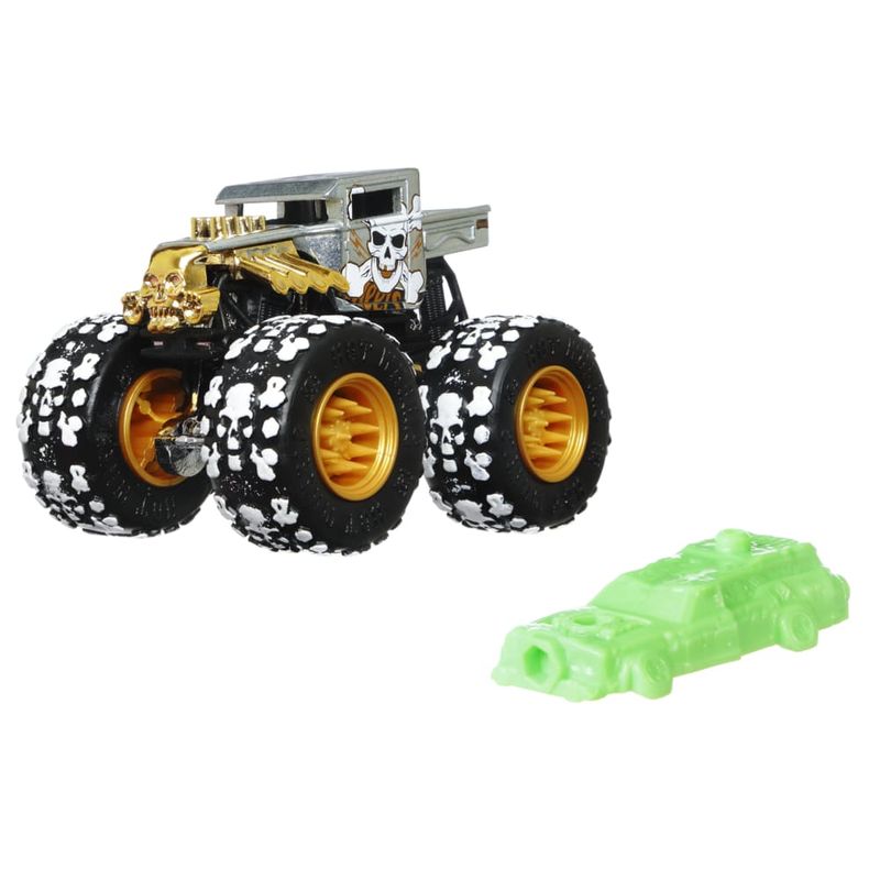 Hot-Wheels-Monster-Trucks-Bone-Shaker-Cinza-1-64---Mattel