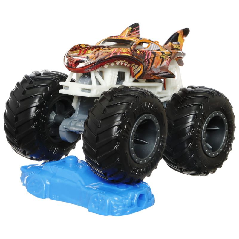 Hot-Wheels-Monster-Trucks-Tiger-Shark-Escala-1-64---Mattel