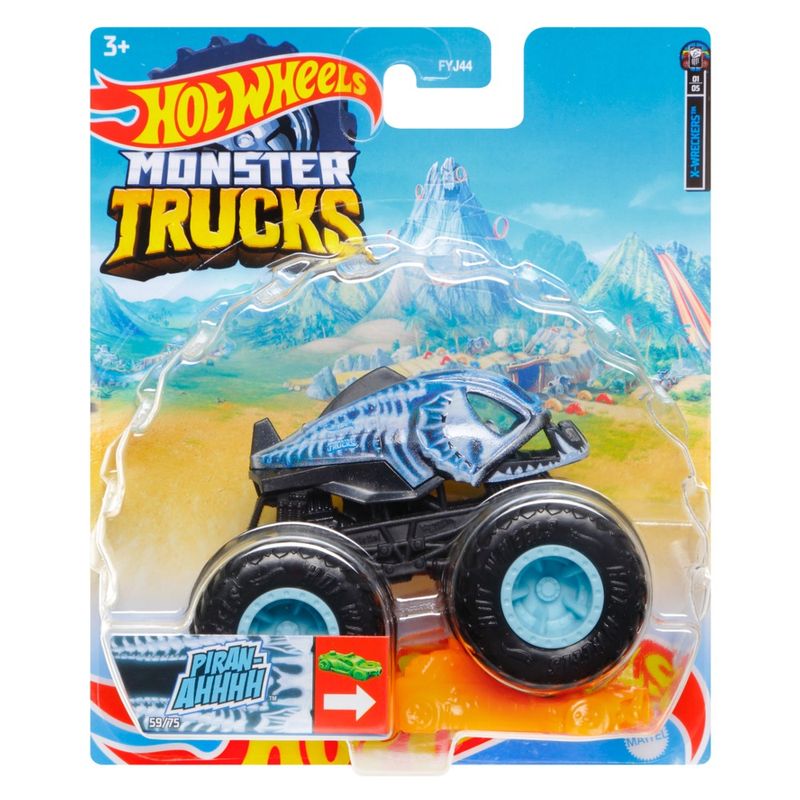 Hot-Wheels-Monster-Trucks-Piran-Ahhhh--Escala-1-64---Mattel