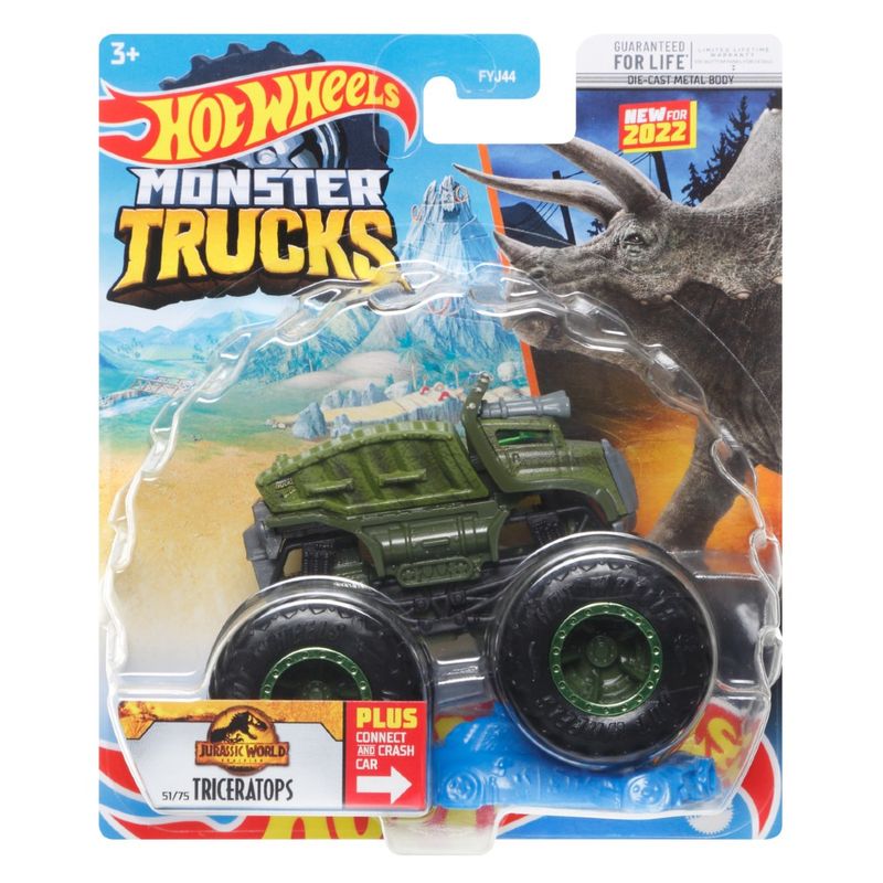 Hot-Wheels-Monster-Trucks-Triceratops-Escala-1-64---Mattel