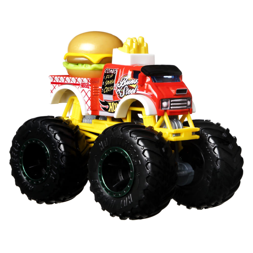 Hot Wheels Monster Trucks Buns Of Streel Escala 164 Mattel Toymania Barão Distribuidor 9056