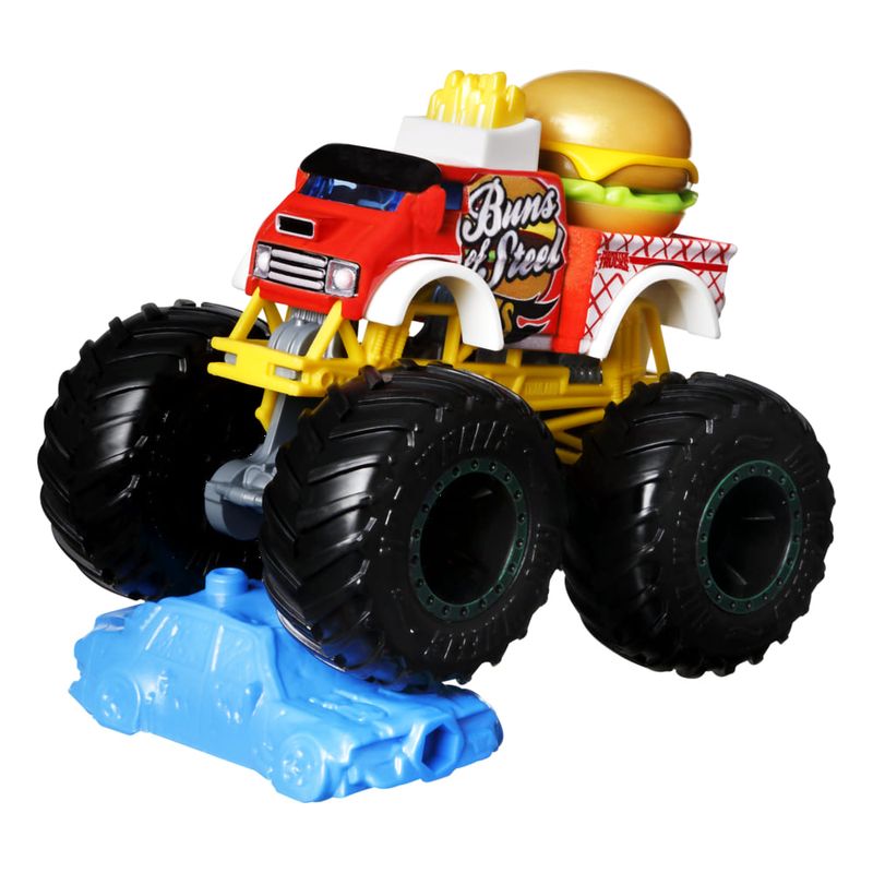 Hot Wheels Monster Trucks Buns Of Streel Escala 164 Mattel Toymania Barão Distribuidor 5124