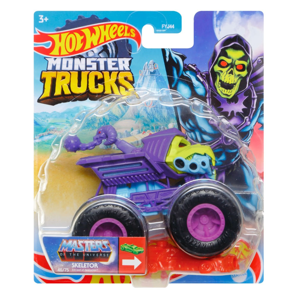 Hot Wheels Monster Trucks Escala 164 Skeletor Mattel Toymania Loja Toymania 3734