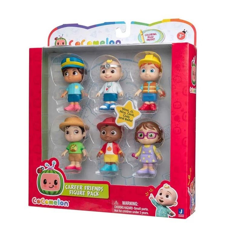 Conjunto-de-Bonecos-Cocomelon-6-Profissoes---Candide