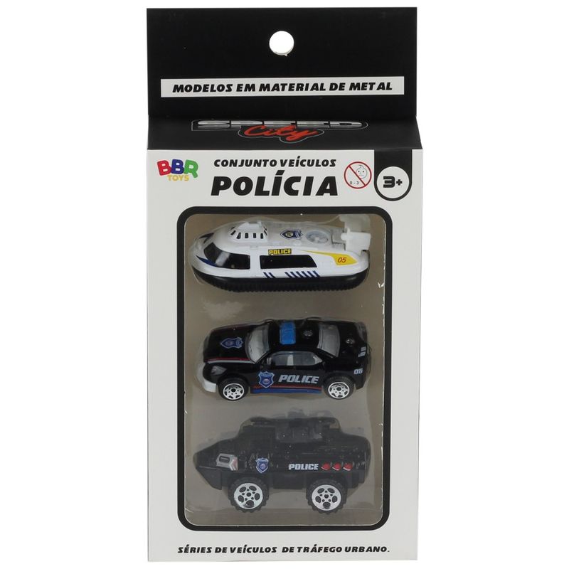 Conjunto-Veiculos-de-Policia-com-3-Carrinhos---BBR-Toys