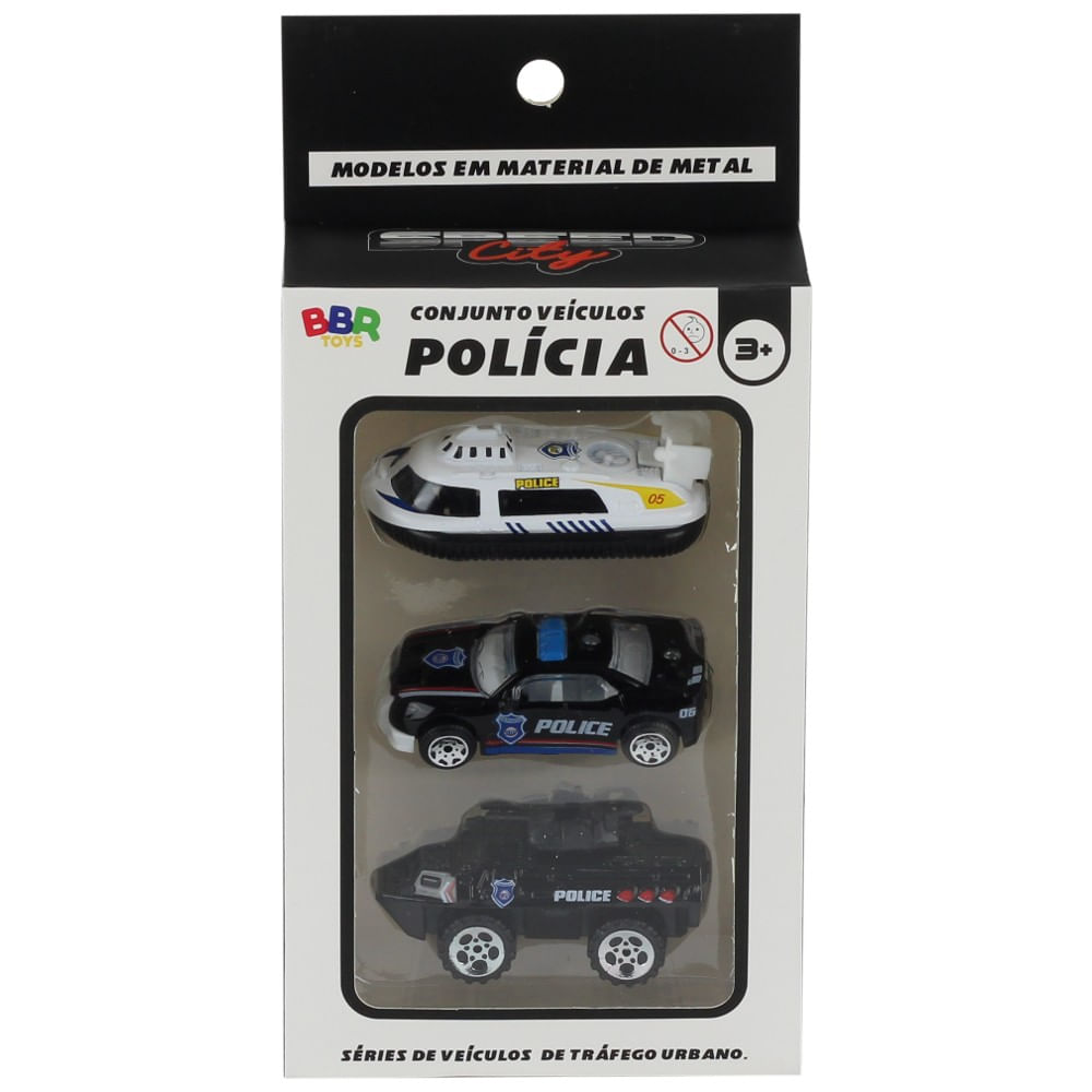 Carro de Polícia R3038 - BBR Toys - nivalmix