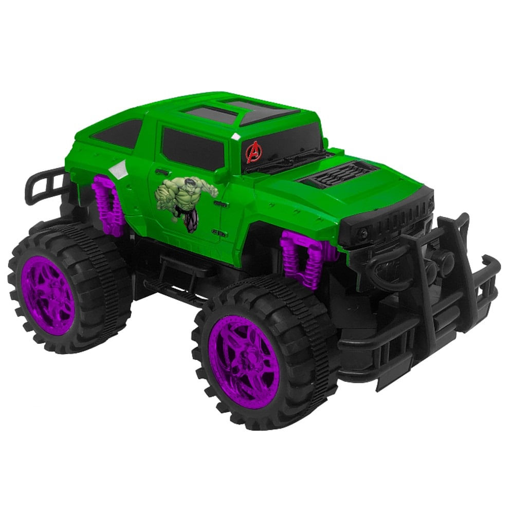 Carro Controle Remoto Monster Machine Hulk Candide ToyMania