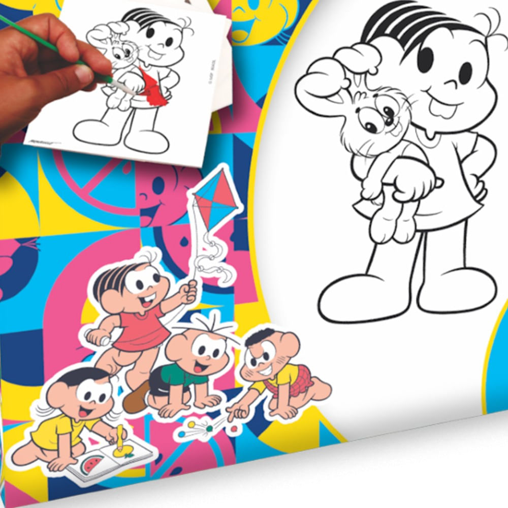 EuQFiz Fazendo Arte com a Turma da Mônica Brinquedo  EducativoBrinquedosBambalalão Brinquedos Educativos