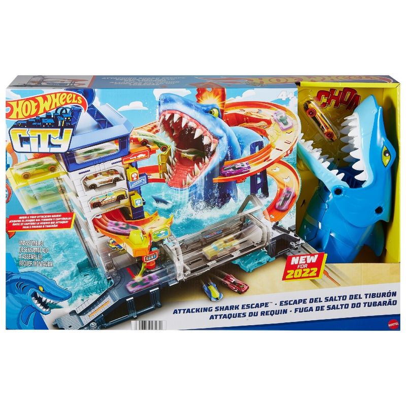 Hot-Wheels-Ataque-na-Cidade-Tubarao-Playset---Mattel