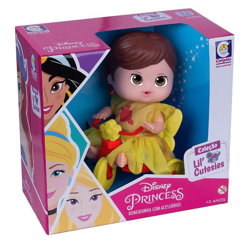 Boneca-Princesa-Disney-Bela-com-Triciclo---Cotiplas