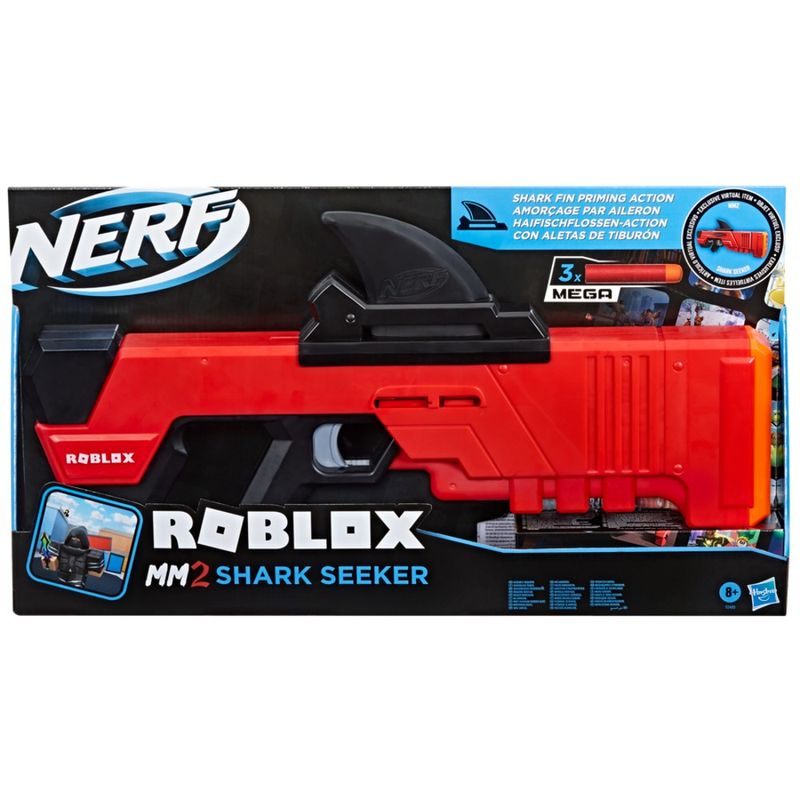 Nerf Lança Dardos Roblox MM2 Shark Seeker - Hasbro | ToyMania - Barão ...