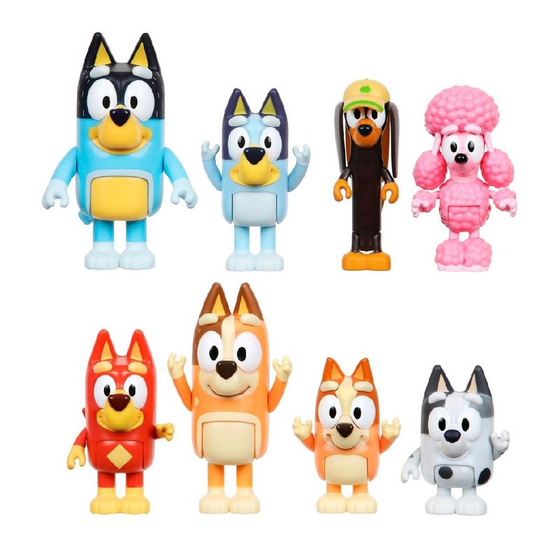 Multipack-de-8-Figuras-Familia-e-Amigos-Bluey---Candide