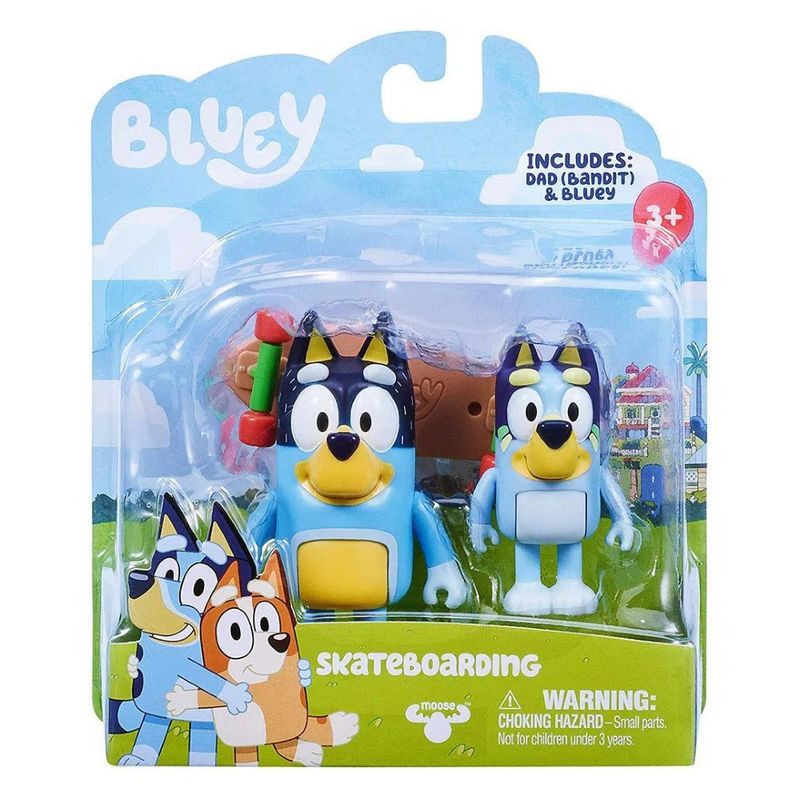 Bluey-Story-Pack-2-Personagens-Skateboarding---Candide