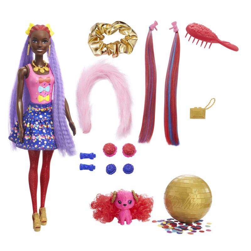 Barbie-Color-Reveal-Glitter-Penteados-de-Festa-Roxa---Mattel