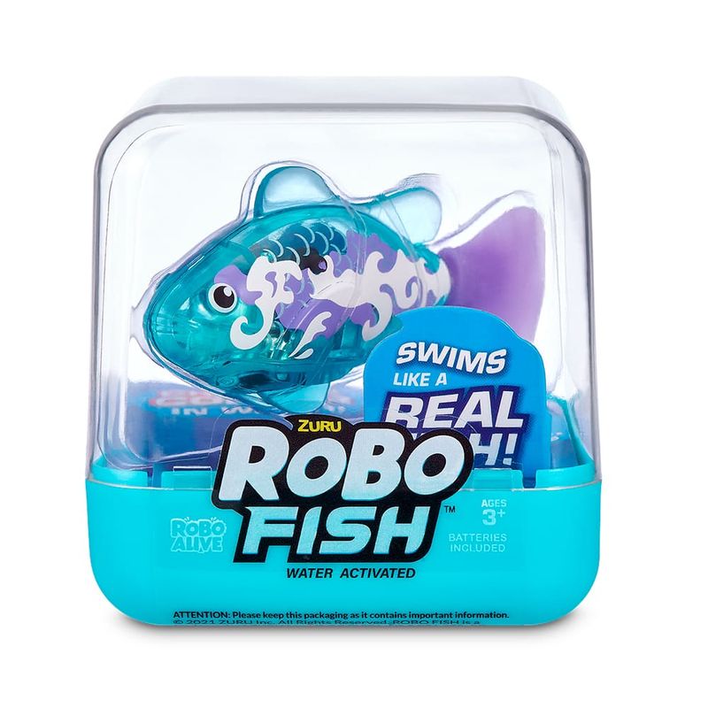 Robo-Alive-Fish-Nada-de-Verdade-Azul-Claro---Fun-Divirta-se