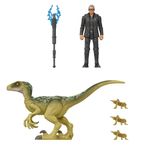 Jurassic-World-Dr.-Ian-Malcolm---Velociraptor---Mattel